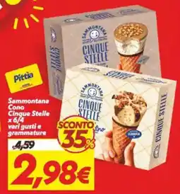 Iper Super Conveniente Sammontana Cono Cinque Stelle offerta