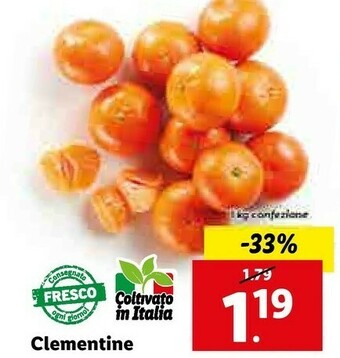 Lidl Clementine offerta