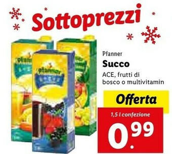Lidl Succo ace offerta