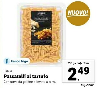 Lidl Deluxe passatelli al tartufo offerta
