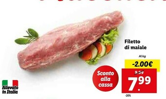 Lidl Filetto di maiale offerta