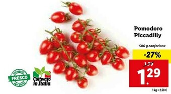 Lidl Pomodoro piccadilly 500 g offerta