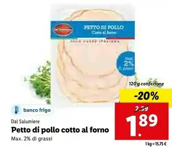 Lidl Petto di pollo alla brace offerta
