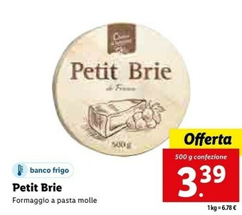 Lidl Petit brie formaggio a pasta molle offerta