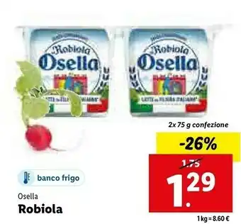 Lidl Robiola offerta