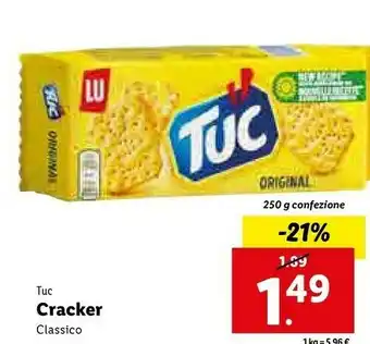 Lidl Tuc cracker classico offerta