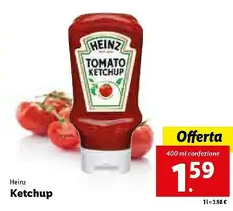 Lidl Tomato ketchup 400 g(ml) offerta