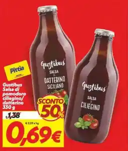 Iper Super Conveniente Gustibus Salsa di pomodoro ciliegino/ datterino offerta