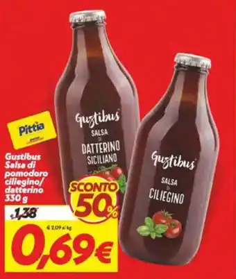 Iper Super Conveniente Gustibus Salsa di pomodoro ciliegino/ datterino offerta
