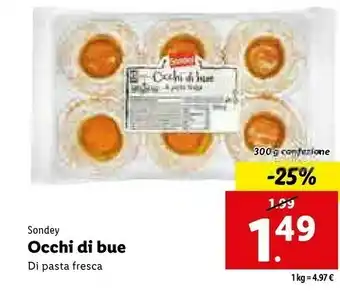 Lidl Occhi di bue di pasta fresca offerta