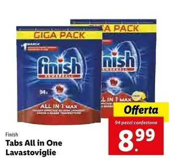 Lidl Tabs all in one lavastoviglie offerta
