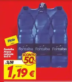 Iper Super Conveniente Fontalba Acqua naturale offerta