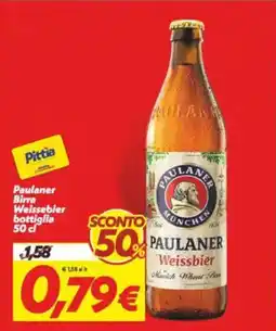 Iper Super Conveniente Paulaner Birra Weissebier bottiglia offerta