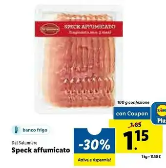 Lidl Speck affumicato 1 kg offerta