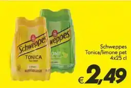 Iper Super Conveniente Schweppes Tonica/limone pet offerta