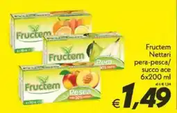 Iper Super Conveniente Fructem Nettari pera-pesca/ succo ace offerta