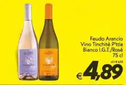 Iper Super Conveniente Feudo Arancio Vino Tinchitè P'ttia Bianco I.G.T./Rosé offerta