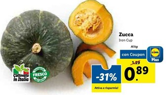 Lidl Zucca offerta
