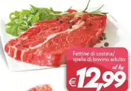 Iper Super Conveniente Fettine di costata/ spalla di bovino adulto offerta
