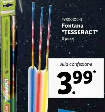 Lidl Pyrogiochi fontana tesseract offerta
