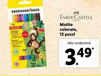 Lidl Faber castell matite colorate offerta