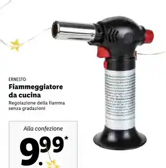 Lidl Ernesto fiammeggiatore da cucina offerta