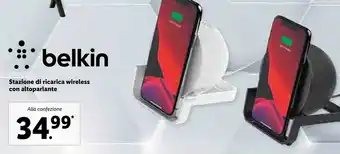 Stazione di ricarica wireless con altoparlante