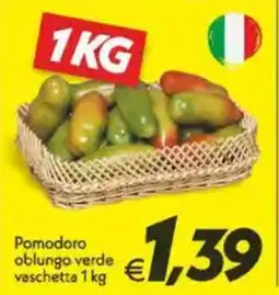 Iper Super Conveniente Pomodoro oblungo verde vaschetta offerta