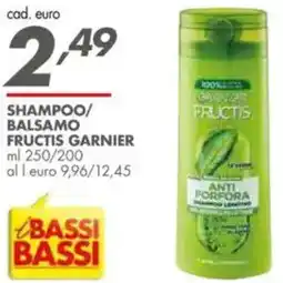 Italmark Shampoo/ balsamo Fructis GARNIER offerta