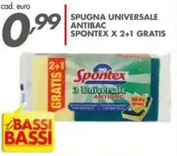 Italmark Spugna universale antibac SPONTEX x 2+1 gratis offerta
