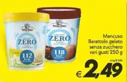 Iper Super Conveniente Mancuso Barattolo gelato senza zucchero vari gusti offerta