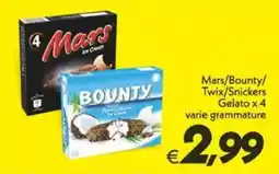 Iper Super Conveniente Mars/Bounty/ Twix/Snickers Gelato offerta