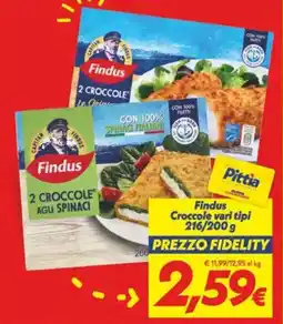 Iper Super Conveniente Findus Croccole vari tipi offerta