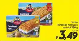 Iper Super Conveniente Findus I Gratinati merluzzo vari tipi offerta