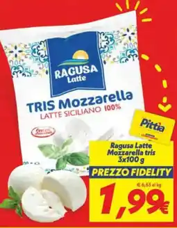 Iper Super Conveniente Ragusa Latte Mozzarella tris offerta