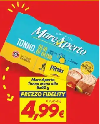 Iper Super Conveniente Mare Aperto Tonno meno olio offerta