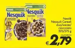 Iper Super Conveniente Nestlé Nesquik Cereali duo/waves/ cioccolato offerta