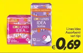 Iper Super Conveniente Lines Idea Assorbenti vari tipi offerta