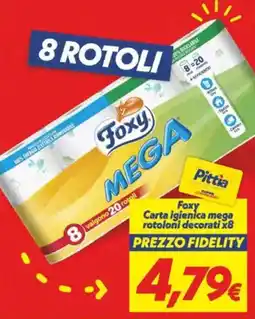Iper Super Conveniente Foxy Carta igienica mega rotoloni decorati offerta