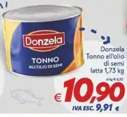 Iper Super Conveniente Donzela Tonno all'olio di semi latta offerta