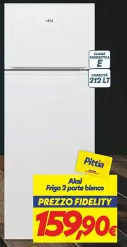 Iper Super Conveniente Akai Frigo 2 porte bianco offerta