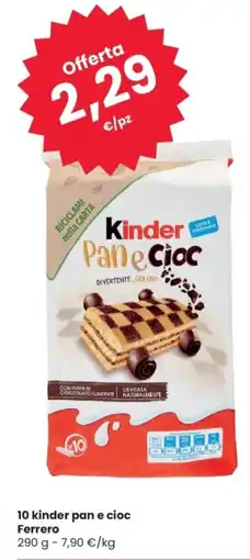 Despar 10 kinder pan e cioc Ferrero offerta