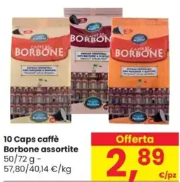 Despar 10 Caps caffè Borbone assortite offerta