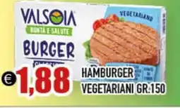 Big Food Valsoia hamburger vegetariani offerta