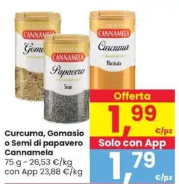 Despar Curcuma, Gomasio o Semi di papavero Cannamela offerta