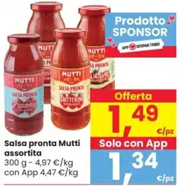 Despar Salsa pronta Mutti assortita offerta