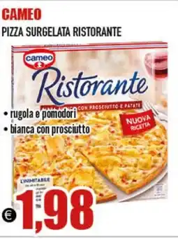 Big Food Cameo pizza surgelata ristorante offerta