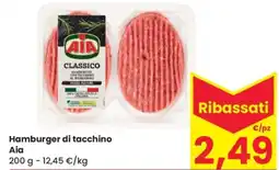 Despar Hamburger di tacchino AIA offerta