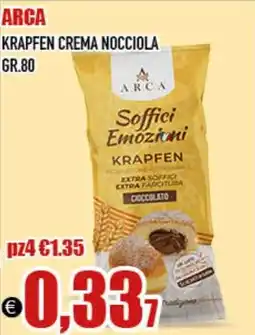 Big Food Arca krapfen crema nocciola offerta