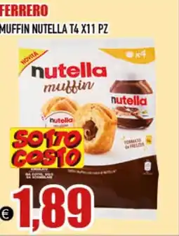 Big Food Ferrero muffin nutella t4 offerta